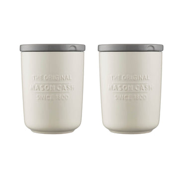 2pcs Mason Cash Ceramic Kitchen Storage Jar