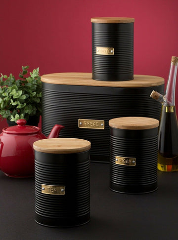 Typhoon Otto Black Bread Bin Storage