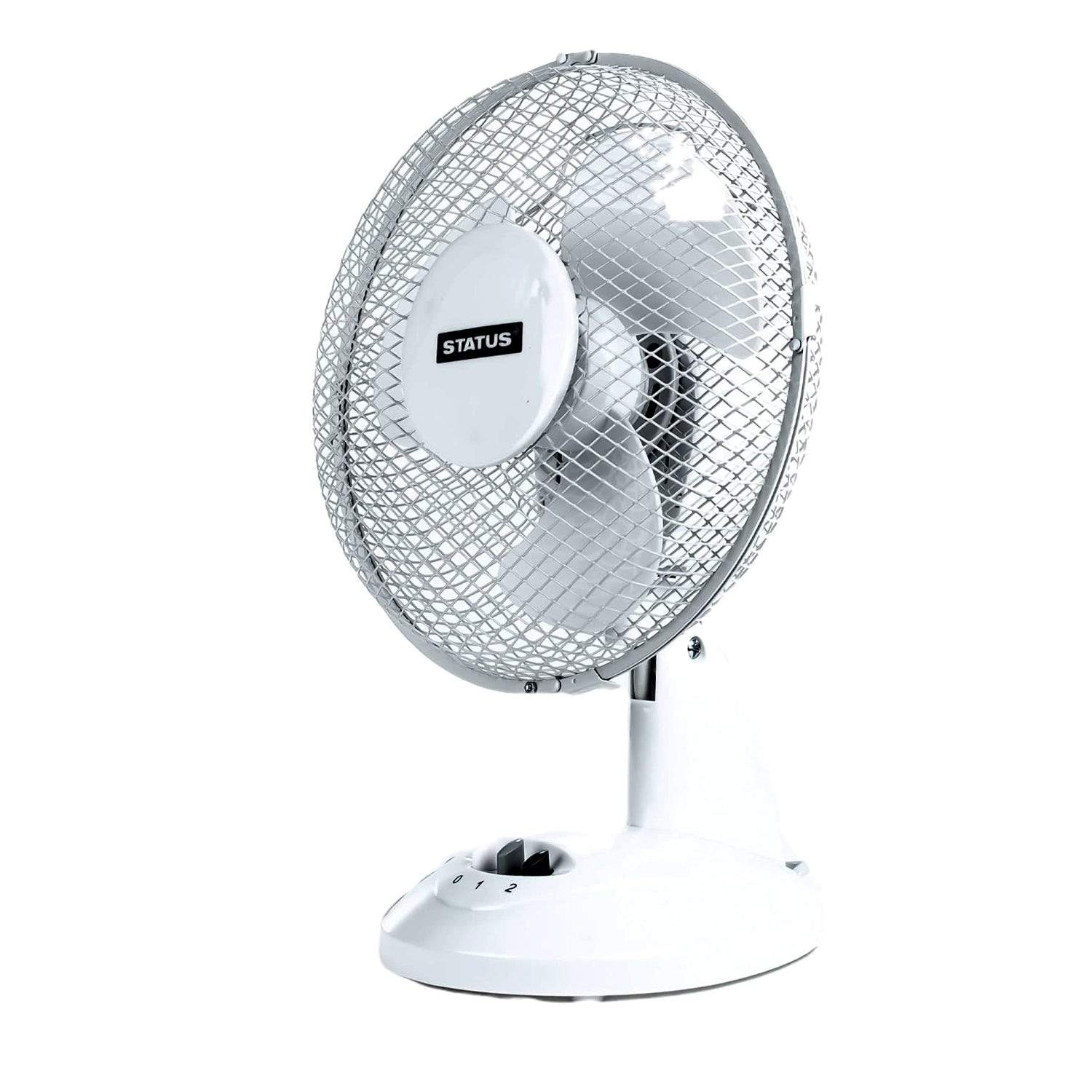 2 Speed 9 Inch White Desk Fan