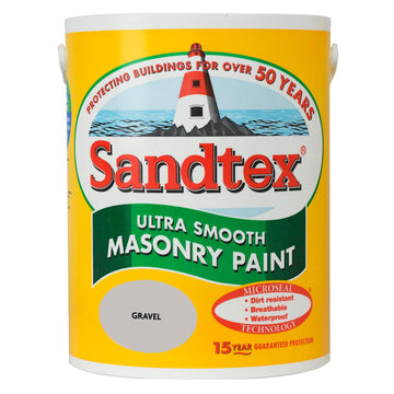 Sandtex Ultra Smooth Masonry Paint - 5L Gravel