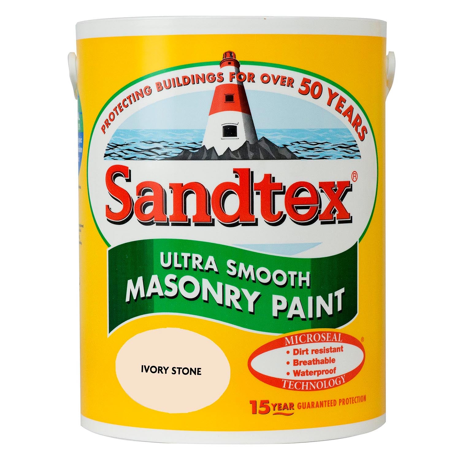 Sandtex Ultra Smooth Masonry Paint - 5L Ivory Stone