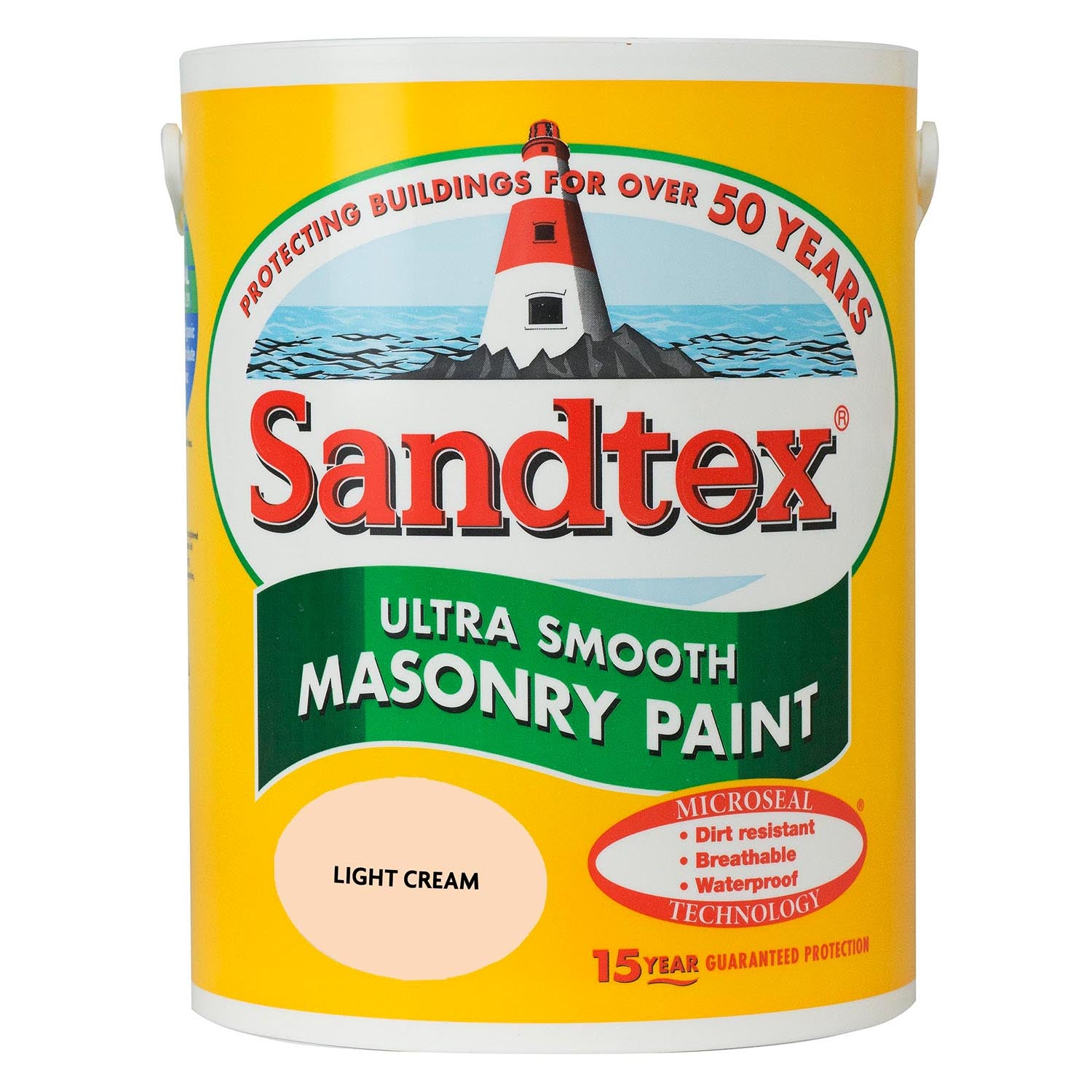 Sandtex Ultra Smooth Masonry Paint - 5 Litre Light Cream