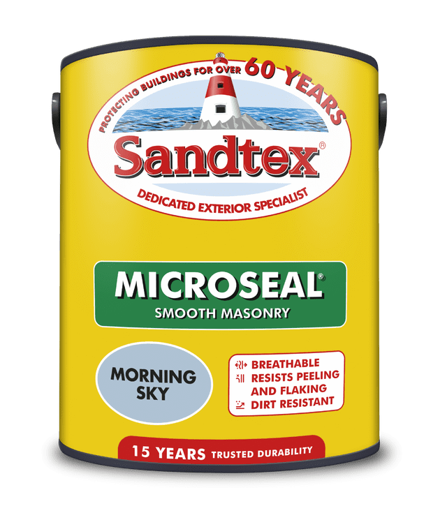 Sandtex Ultra Smooth Smooth Masonry Paint - 5 L Morning Sky