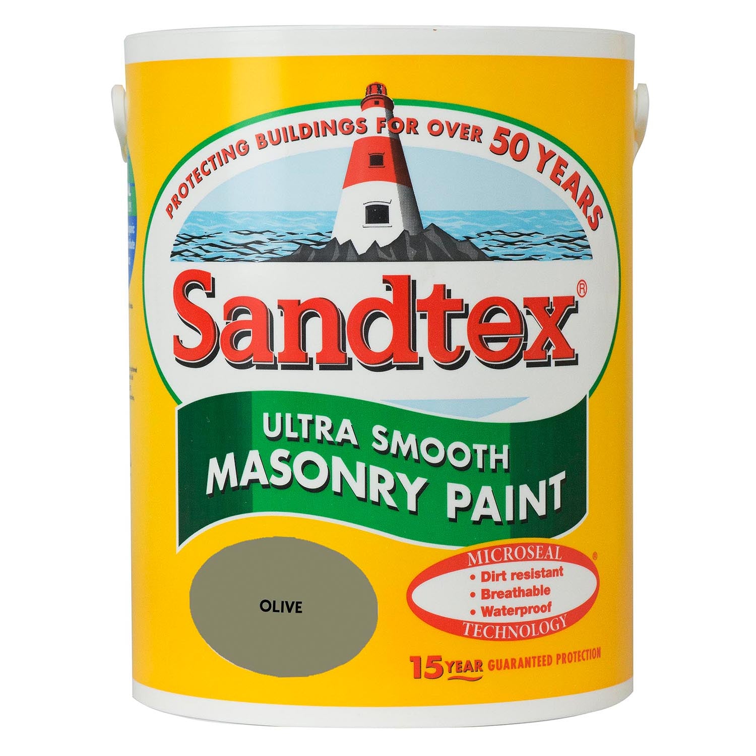 Sandtex Ultra Smooth Masonry Paint - 5L Olive