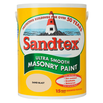 Sandtex Ultra Smooth Masonry Paint - 5 Litre Sand Blast