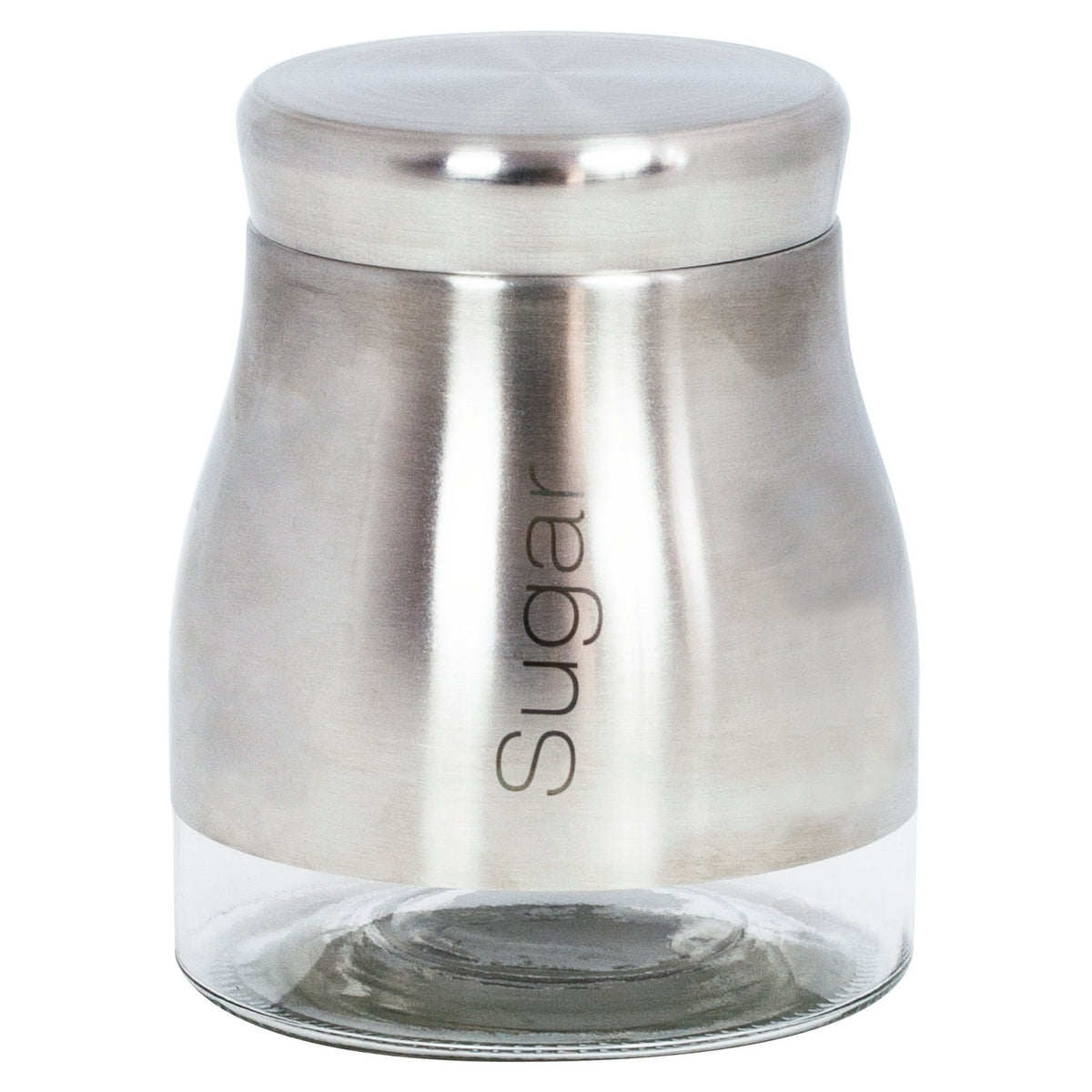 Sabichi 700ml Stainless Steel Glass Sugar Jar