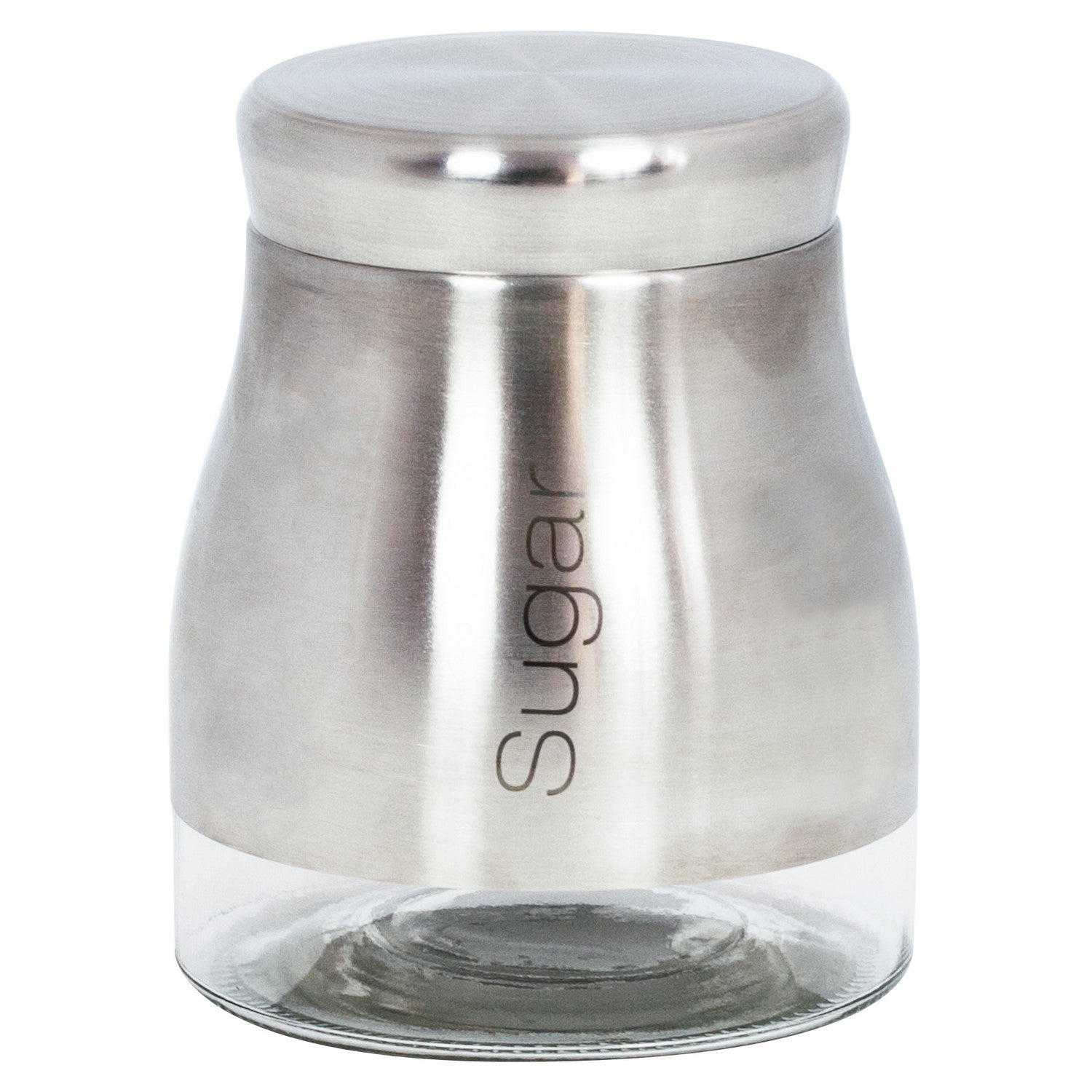 Sabichi 700ml Stainless Steel Glass Sugar Jar