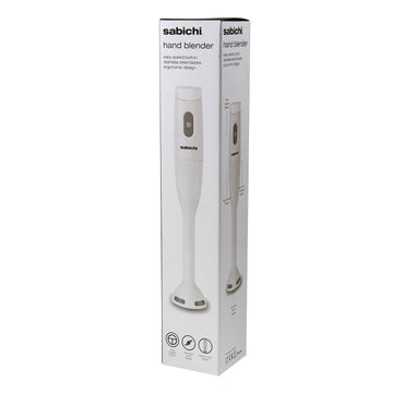 Sabichi White Gloss 200W Single Speed Handheld Blender