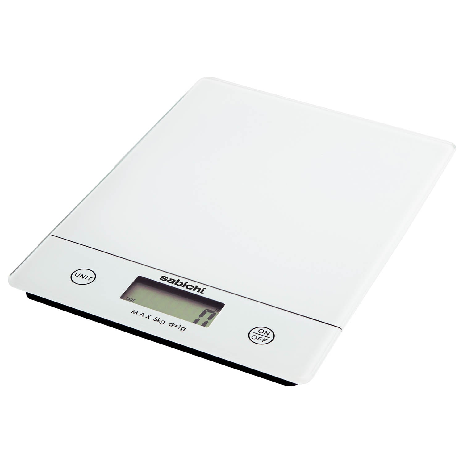 Sabichi 5kg White Digital Kitchen Scale