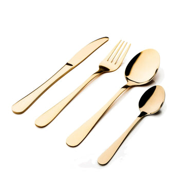 Sabichi 16Pc Glamour Gold Stainless Steel Cutlery Set