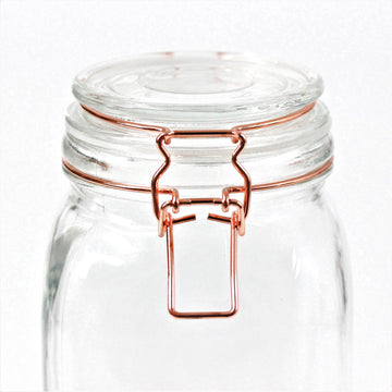 1.5L Glass Copper Clip Top Storage Jar