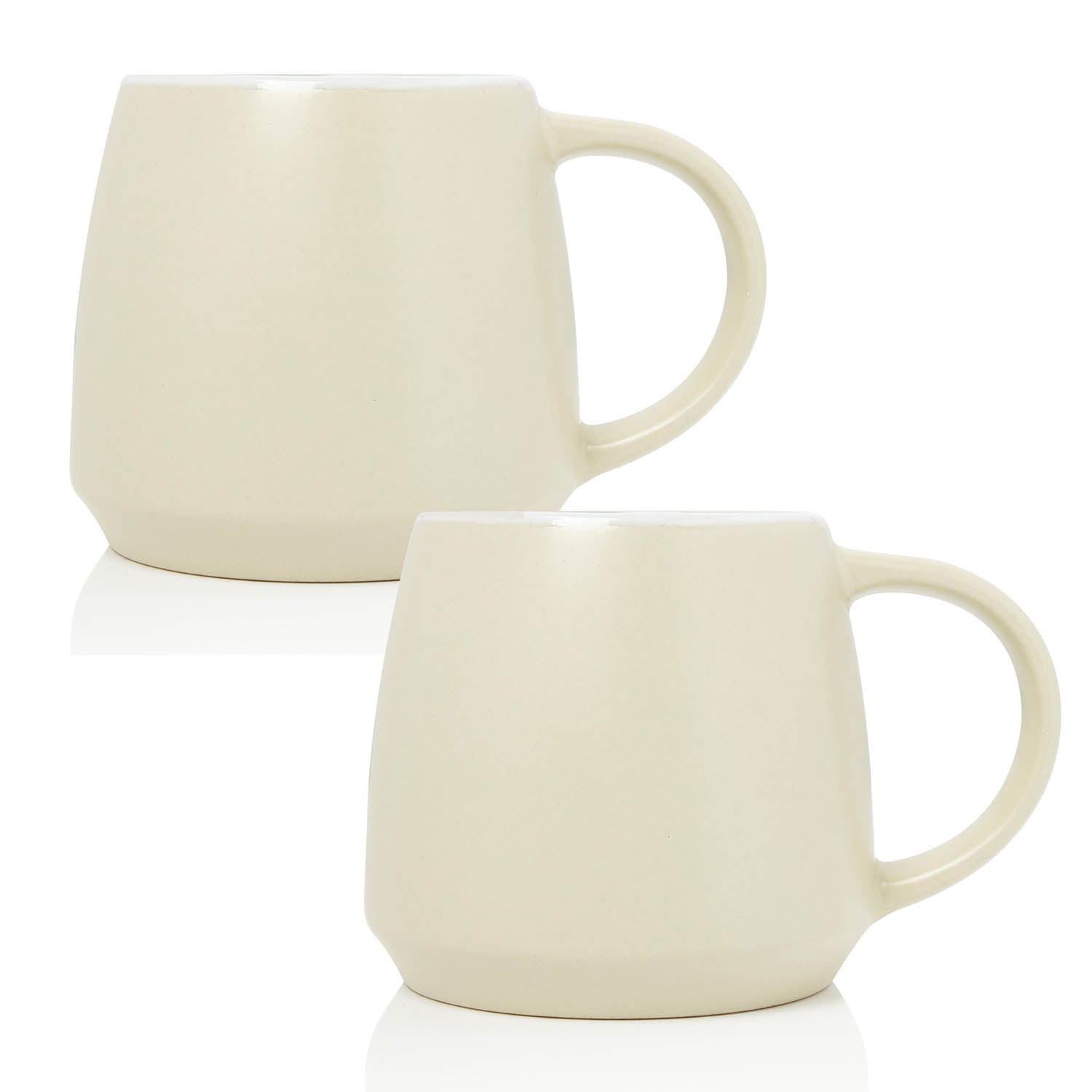 2pcs 320ml Essentials Matt Stone White Stoneware Mug