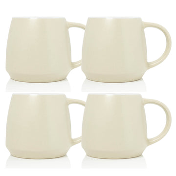 4pcs 320ml Essentials Matt Stone White Stoneware Mug