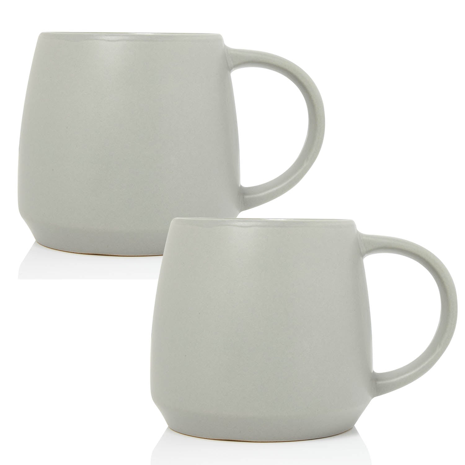 2pcs 320ml Essentials Matt Grey Mug