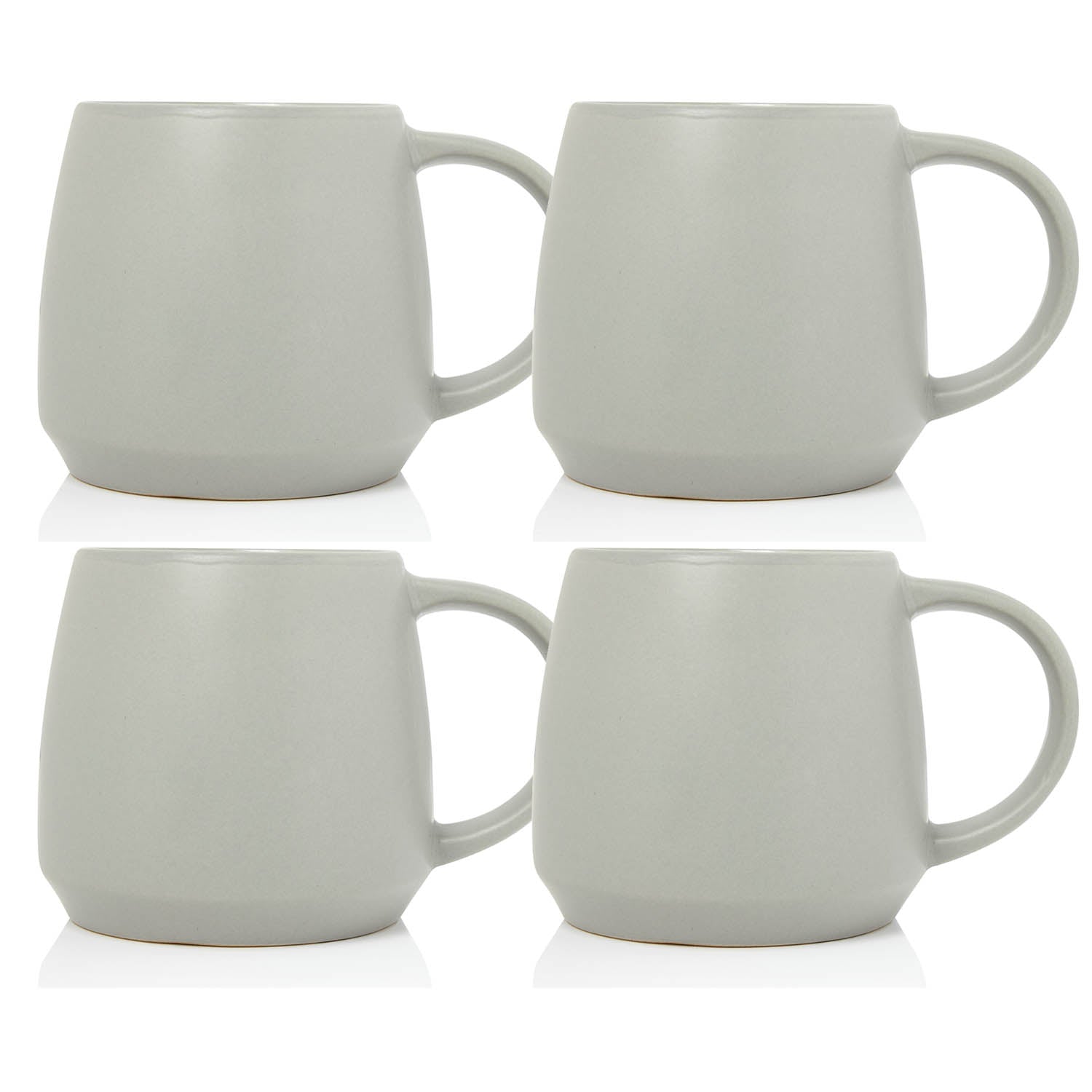 4pcs 320ml Essentials Matt Grey Mug