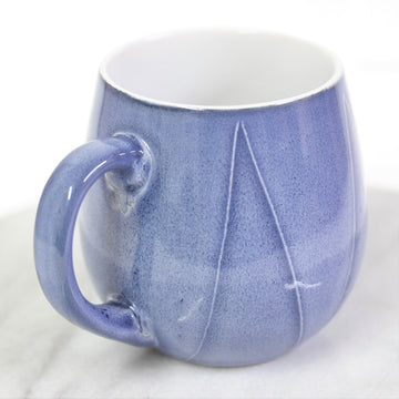 550ml Denim Blue Reactive Zigzag Mug