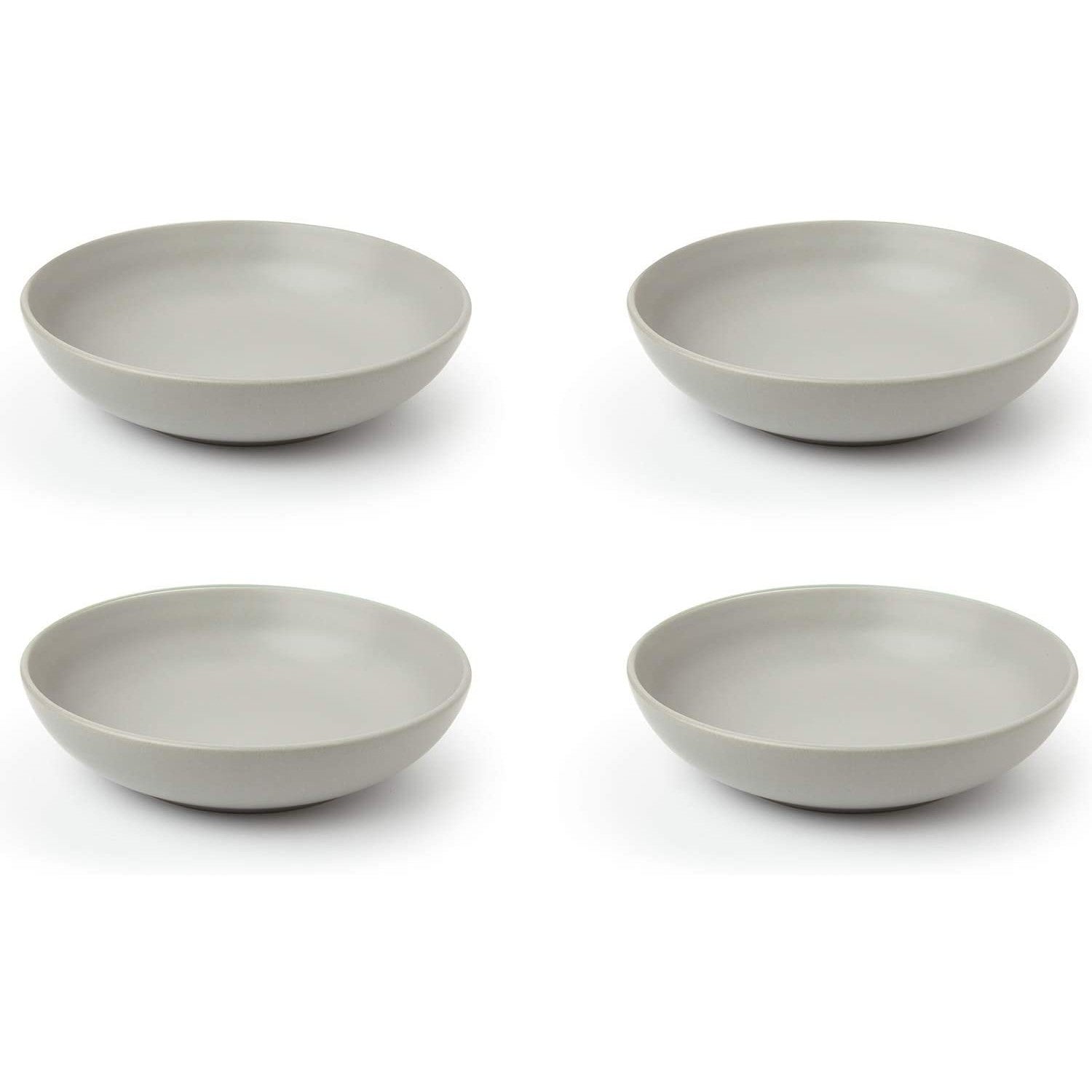 Sabichi Set of 4 Matt Grey Pasta Bowls Set