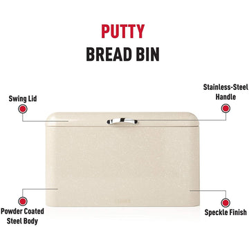 Haden Speckle Putty Bread Bin