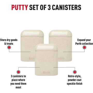 Haden Speckle Putty 3pc Canister Set
