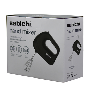 Sabichi 120W Black Hand Mixer