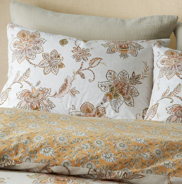 Catherine Lansfield Sahara Floral Duvet Cover Set, Double, Beige