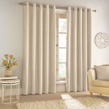90x90" Cream Savoy Blackout Curtains