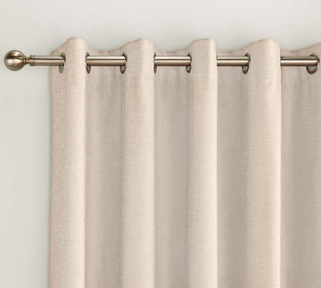 66x72" Cream Savoy Blackout Curtains