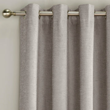 90x90" Silver Grey Savoy Blackout Curtains