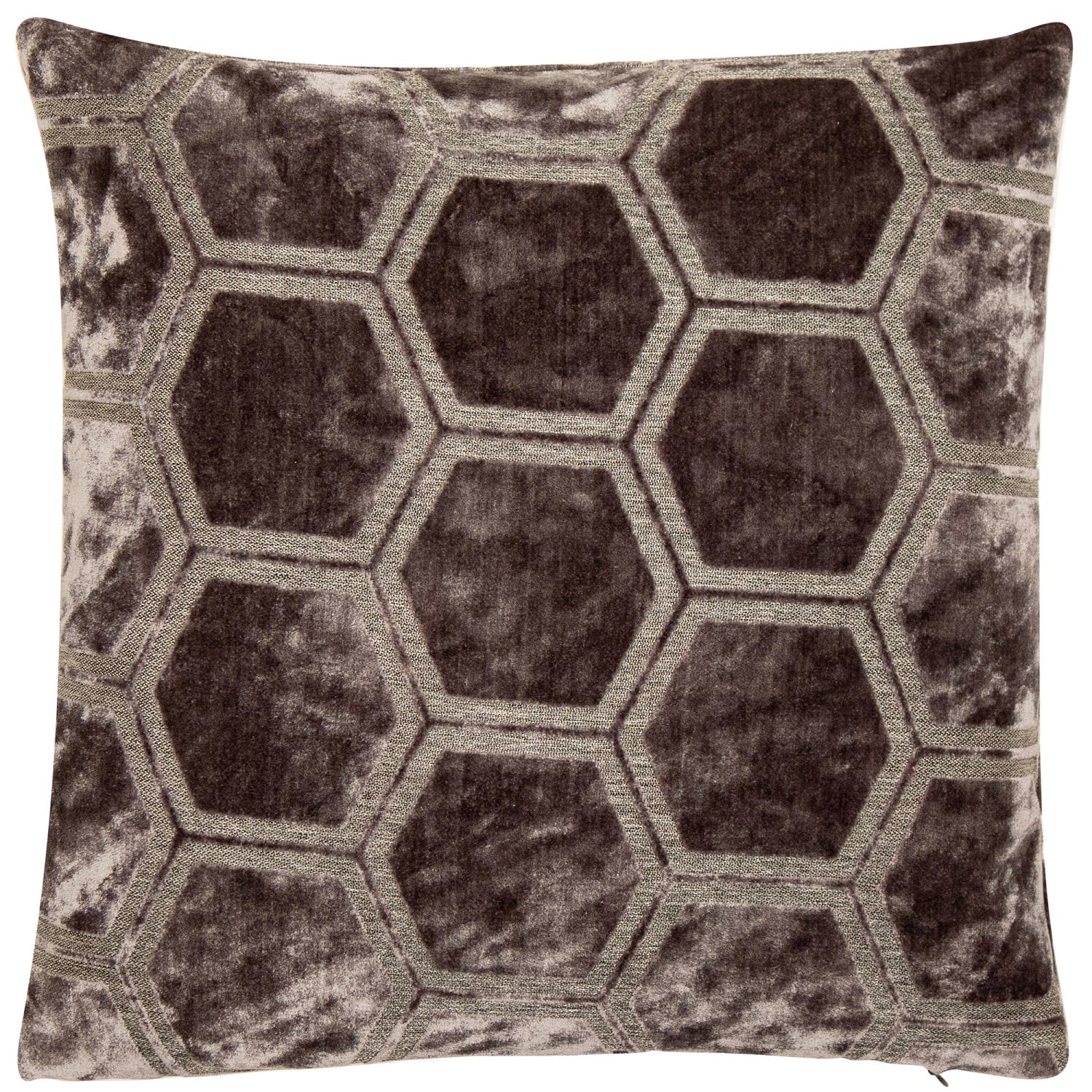 Malini Large Ivor Filled Cushion 43x43cm - Slate Grey
