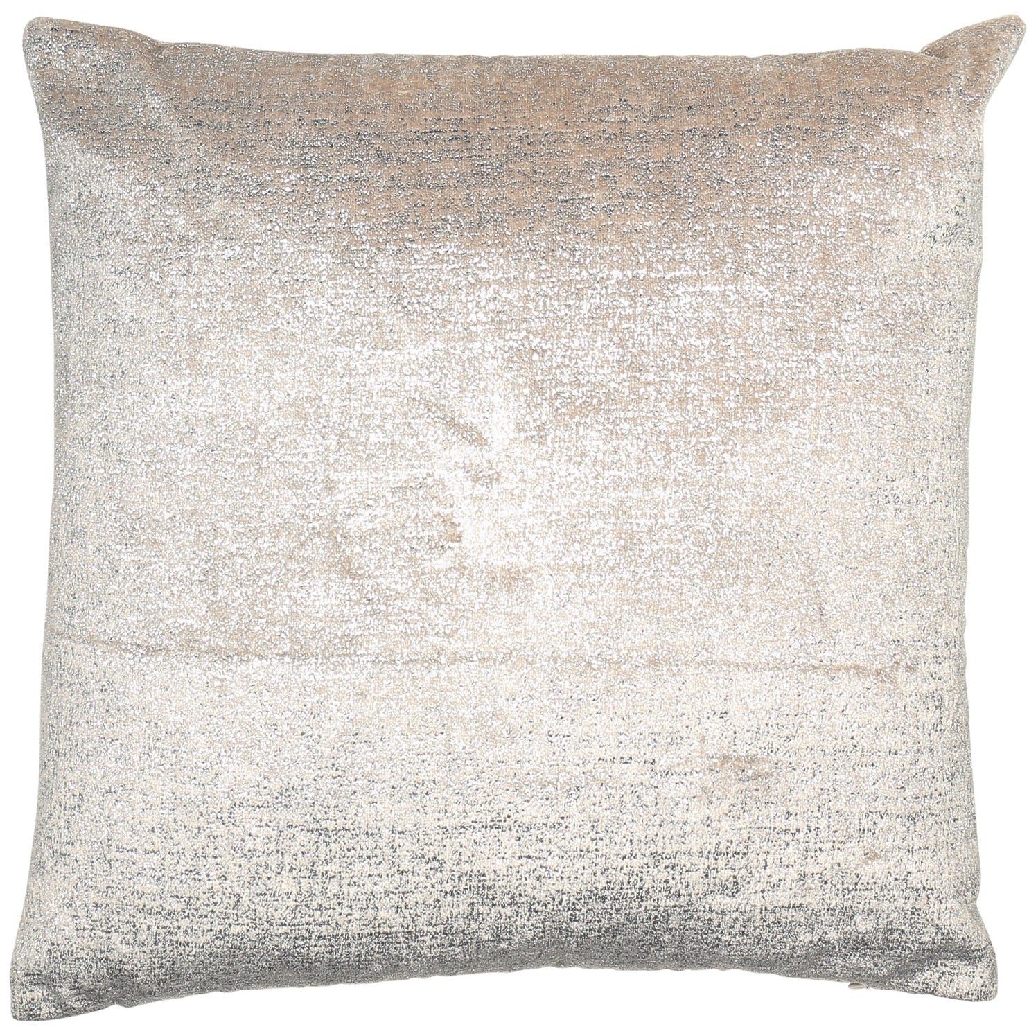 Malini Metallica Filled Cushion 43x43cm - Silver