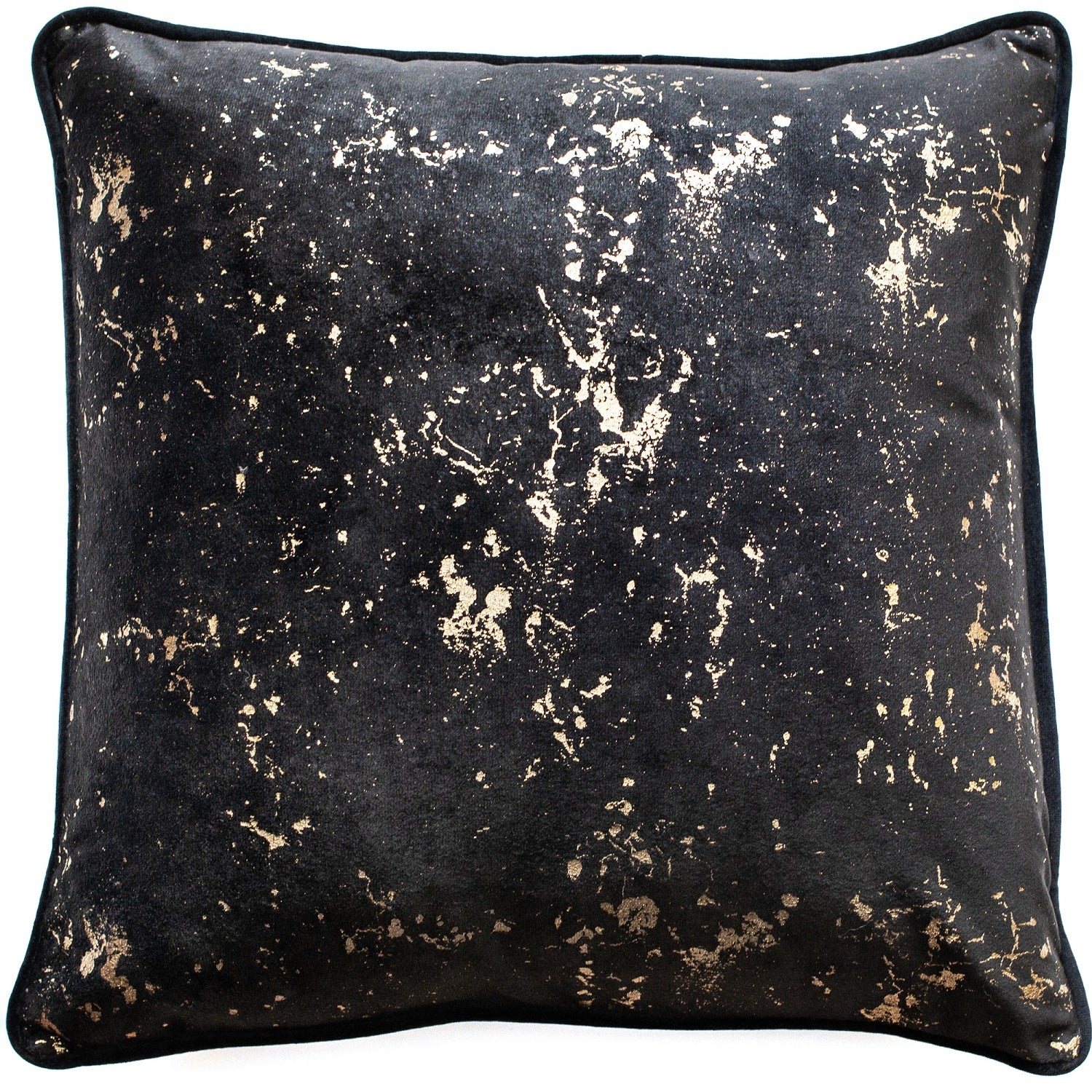 Malini Shimmer Filled Cushion 45x45cm - Gold & Black