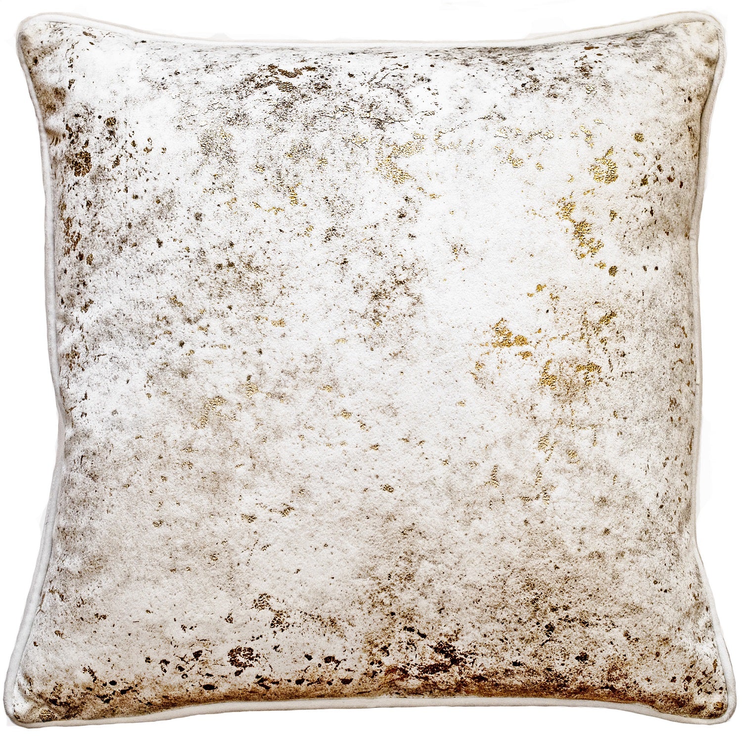 Malini Shimmer Filled Cushion 45x45cm - Gold & Ivory