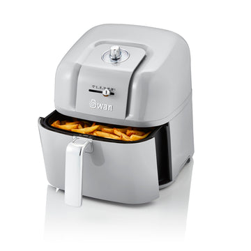 Swan Retro 6L Manual Air Fryer Cooker with Timer