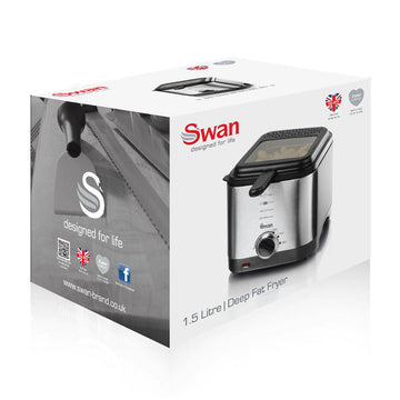 Swan 1.5 Litre Stainless Steel Electric Fryer