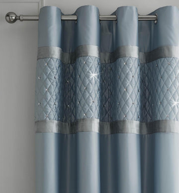 Catherine Lansfield Sequin Cluster Fully Lined Curtains 66x90