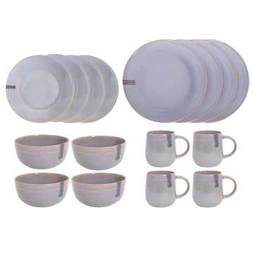 16pc-Stoneware Tableware Set