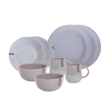 8pcs Stoneware Dinner Plate Bowl & Mug Set