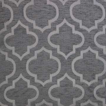 Grey Lattice Chenille Cushion Cover