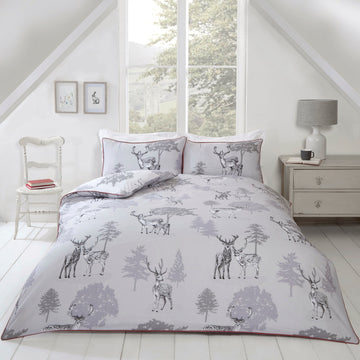 Sherwood Duvet Cover Set, Double, Grey