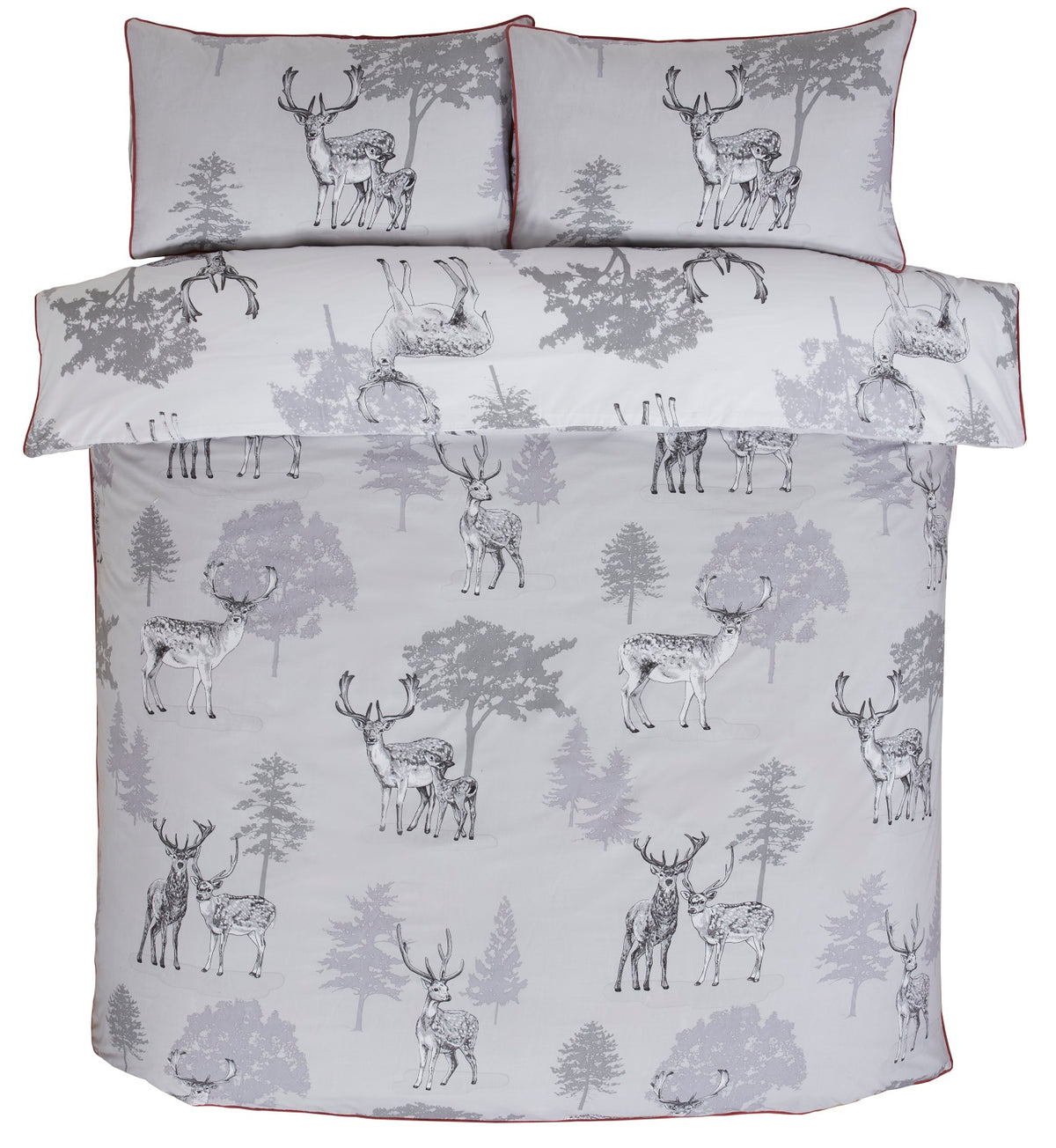 Sherwood Duvet Cover Set, Double, Grey