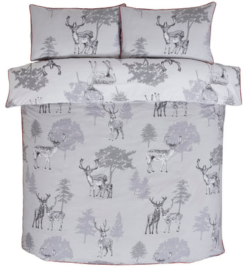 Sherwood Duvet Cover Set, Double, Grey