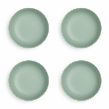 Sabichi Set of 4 Matt Sage Green Pasta Bowls Set