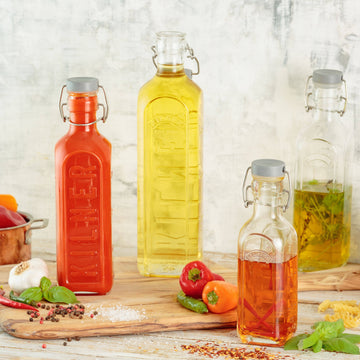 Kilner 1L Clip Top Glass Storage Bottles