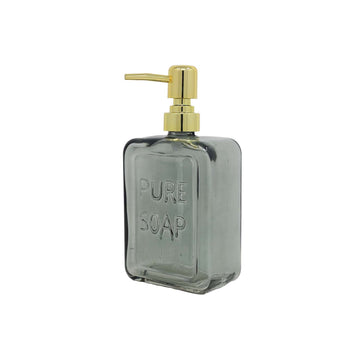 500ml Grey Ombre Glass Pump Soap Lotion Dispenser