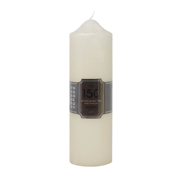 Unscented White Classic Pillar Table Candle