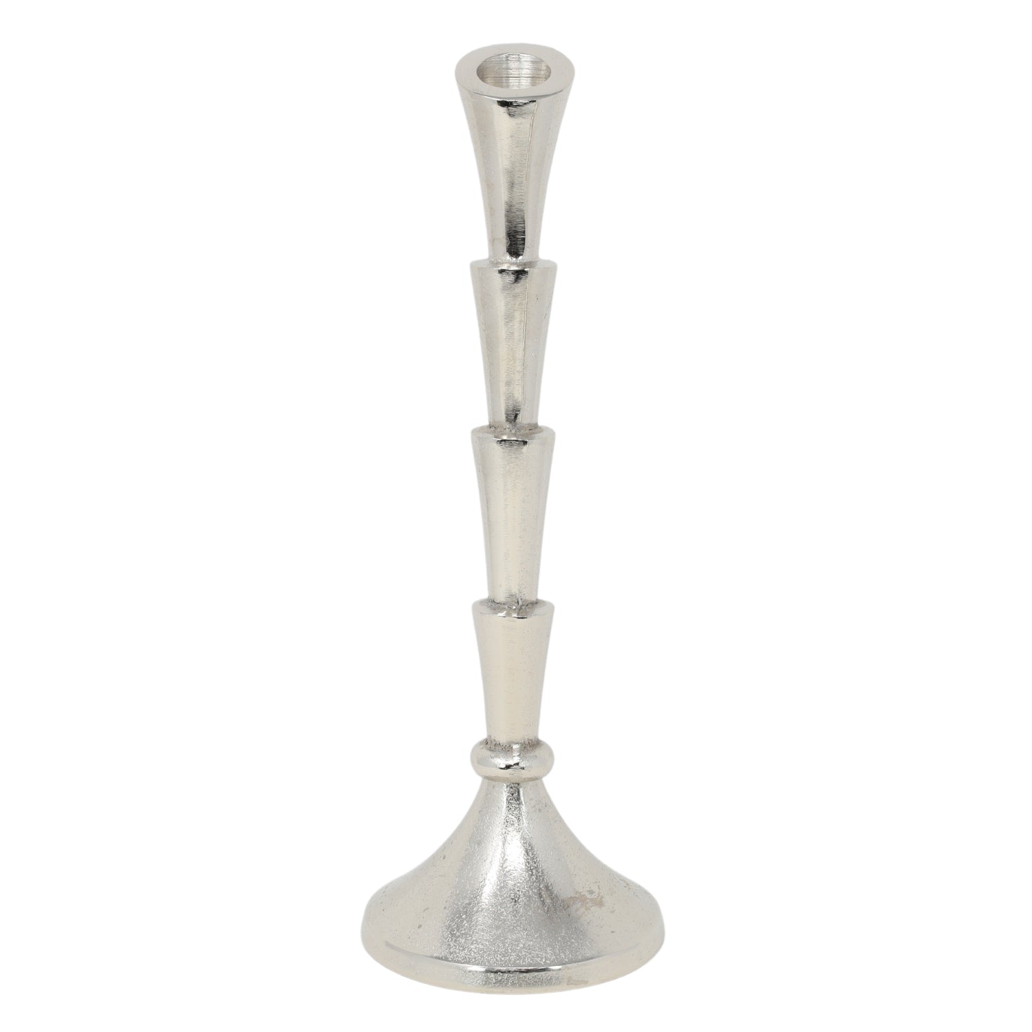 Silver Small Aluminium Candlestick