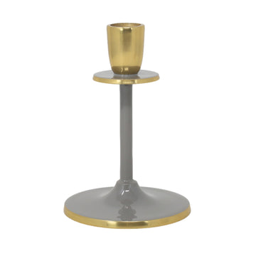 Small Grey Christmas Irina Candle Stick Holder