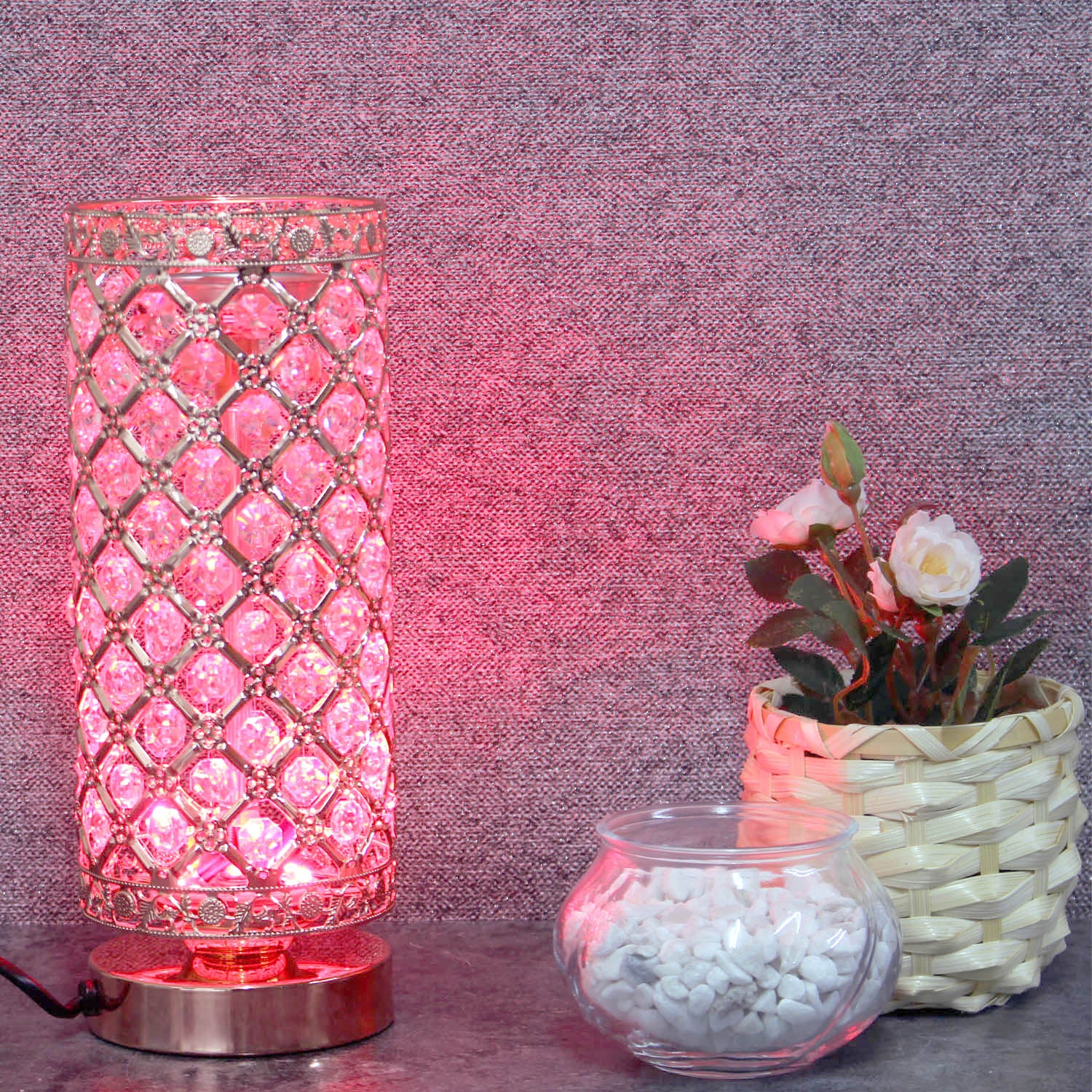 Jewel Led Oil Burner - Rose Gold