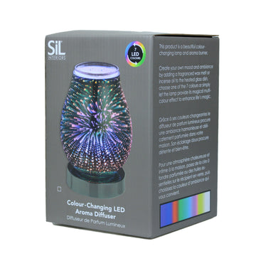 Silver Galaxy Fireworks Aroma Electric Wax Melt Oil Burner