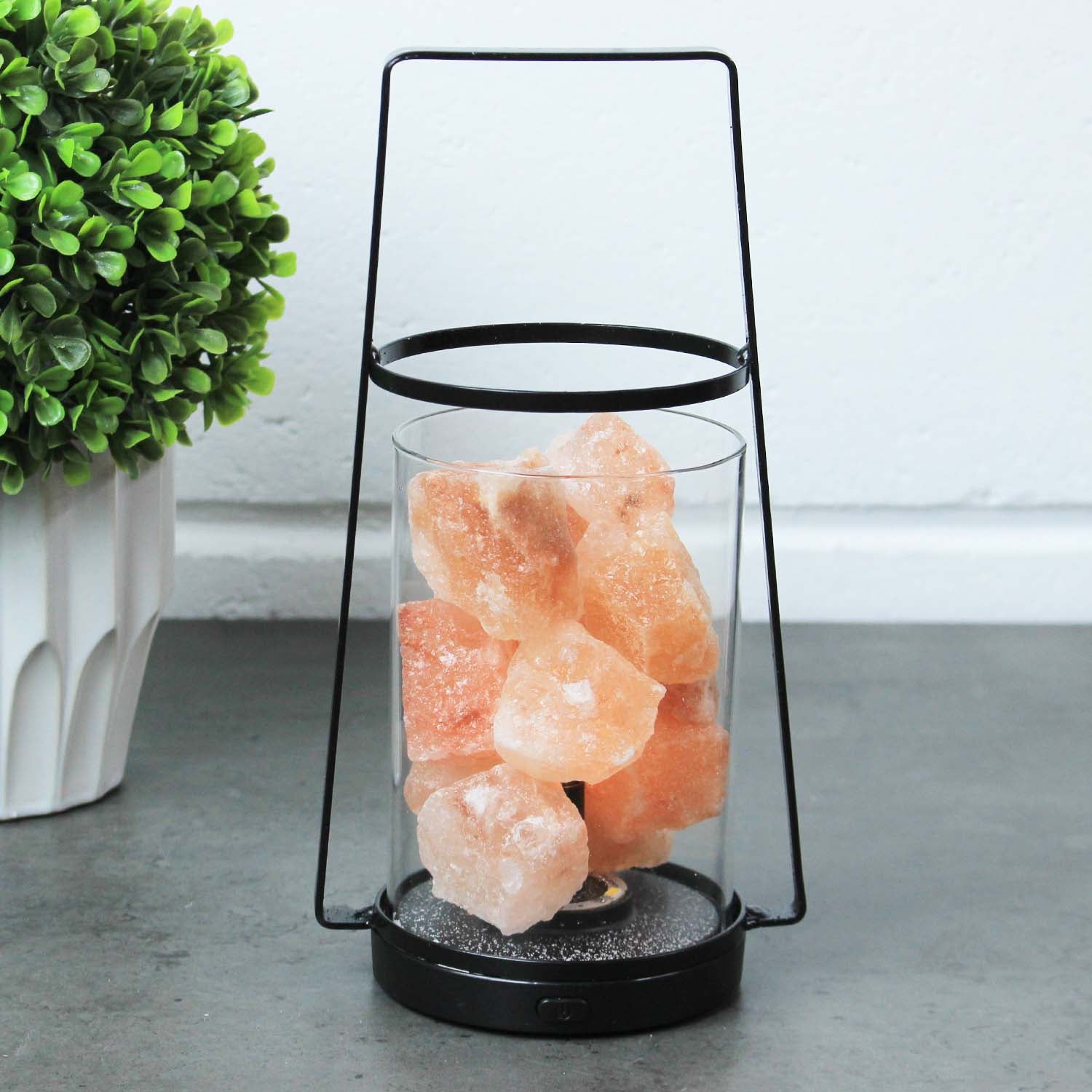 Himalayan Pink Salt Crystals LED Aromatherapy Table Lamp